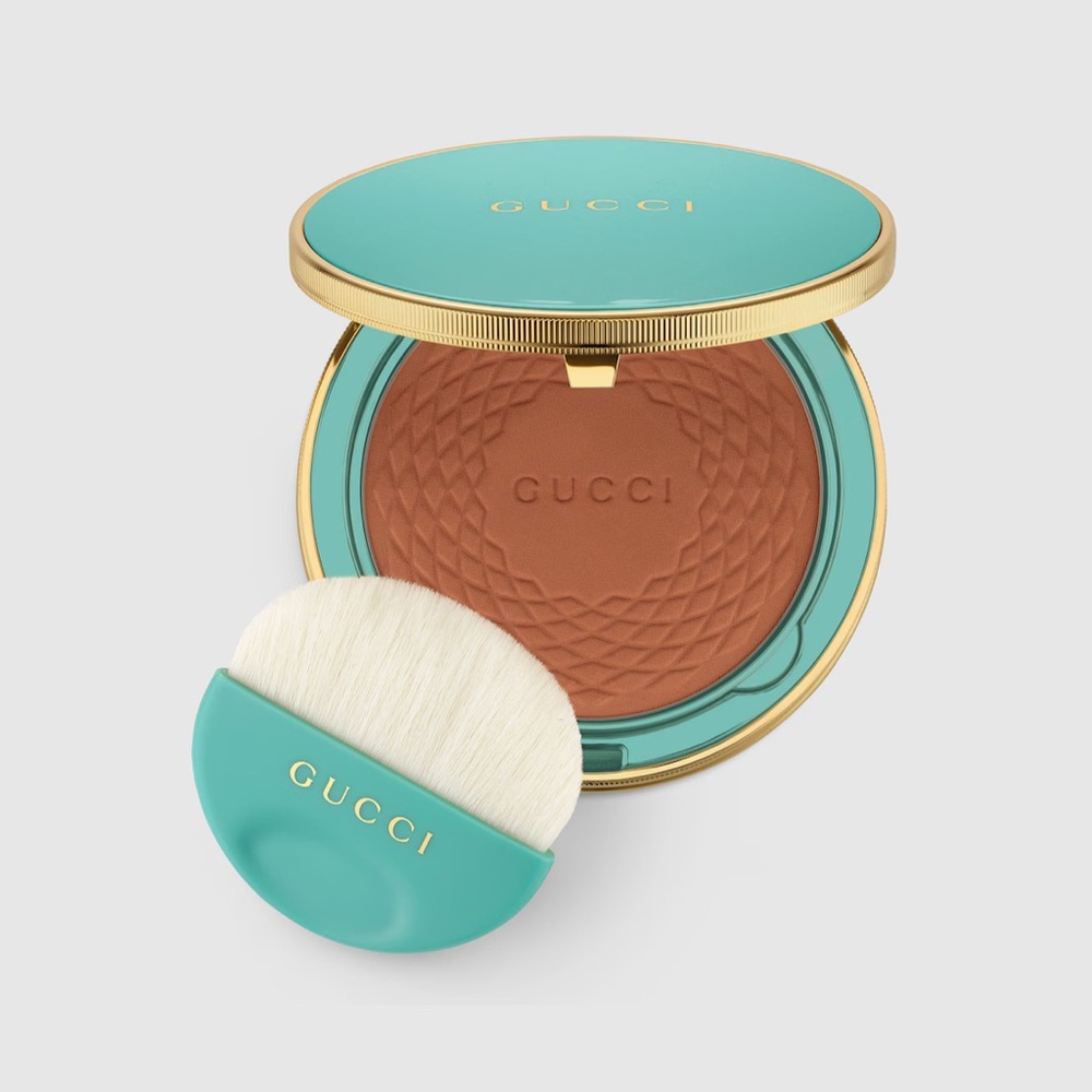 **BRAND NEW** Gucci Bronzer in Rich Brown with Teal and Gold Accents
